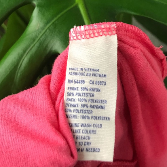 American Eagle top short sleeve pink high low hem open back - Picture 8 of 8